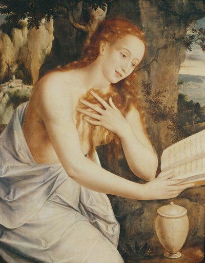 Mary Magdalene in Prayer by Jan Massys or Metsys